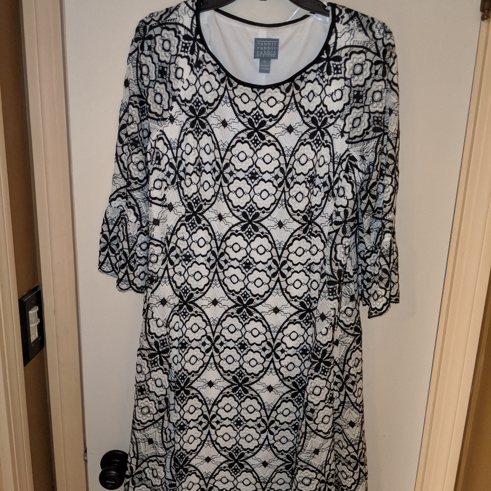 Lace Overlay Dress
